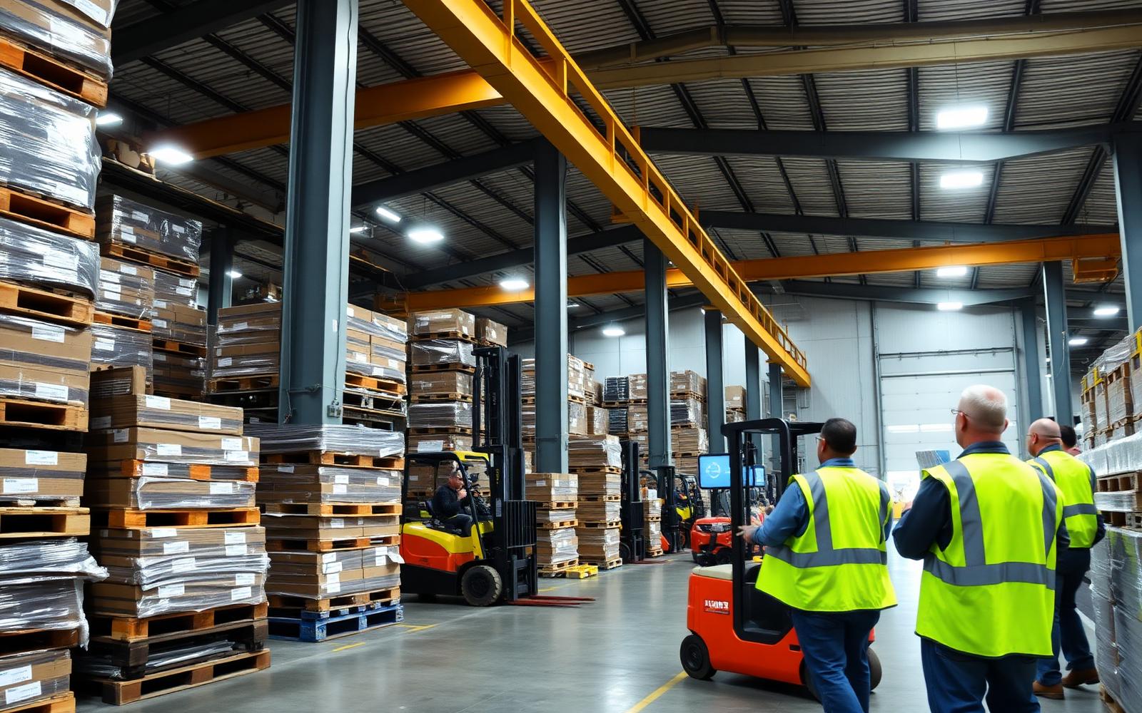 Racked warehouse